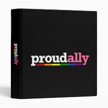Proud Ally Dark Avery Binder