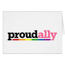 Proud Ally White Card
