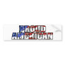 Proud American bumper sticker