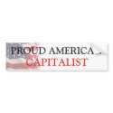 Proud American Capitalist bumper stickers