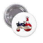 Proud American Farmer  USA Flag Tractor Buttons