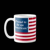 Proud American Frosted White Mug mugs