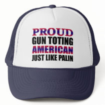 Proud American Gun Owner Like Palin Cap hats
