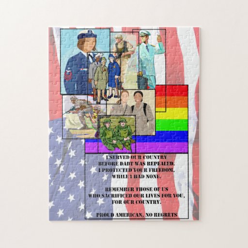 Proud American, No Regrets Puzzle