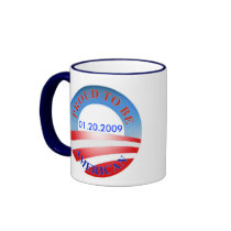 PROUD AMERICAN OBAMA MUG by funny_tshirt PROUD AMERICAN OBAMA MUG