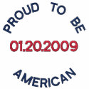 PROUD AMERICAN OBAMA TSHIRT embroidered shirts by funny_tshirt PROUD AMERICAN OBAMA TSHIRT embroidered shirts