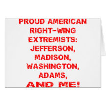Proud American Right-Wing Extremists Cards