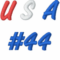 Proud American USA #44 Hoodie embroidered shirts by infinitecreations Proud American USA #44 Hoodie embroidered shirts