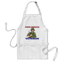 PROUD AMERICAN VETERAN APRON