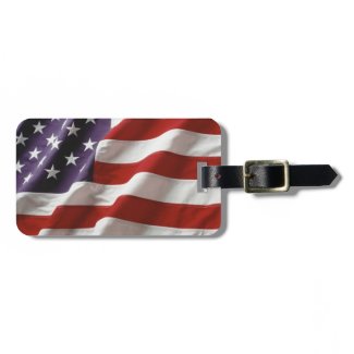Proud and Patriotic USA Luggage Tag
