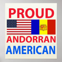 Proud Andorran American Print