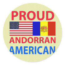 Proud Andorran American Stickers