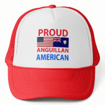 Proud Anguillan American Trucker Hats