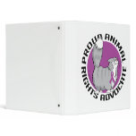Proud Animal Rights Advocate 3 Ring Binder