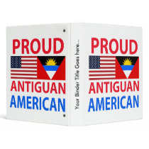 Proud Antiguan American Vinyl Binder