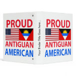 Proud Antiguan American Vinyl Binder