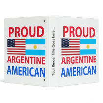 Proud Argentine American 3 Ring Binders