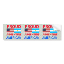Proud Argentine American Bumper Sticker