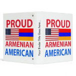 Proud Armenian American Vinyl Binder