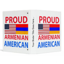 Proud Armenian American Vinyl Binder