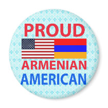 Proud Armenian American Refrigerator Magnets