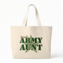 Proud Army Aunt Canvas Bag