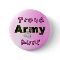 Proud Army Aunt Button