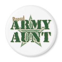 Proud Army Aunt Fridge Magnets