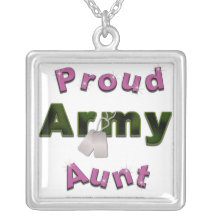 Proud Army Aunt Necklace