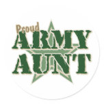 Proud Army Aunt Stickers