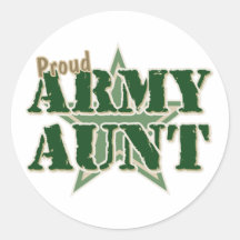 Proud Army Aunt Stickers