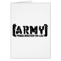 Proud Army Brother-in-law - Tattered Card