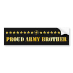 Proud Army Brother Stars Bumper Sticker