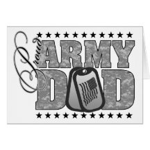 Proud Army Dad ACU Card