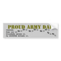 Proud army DAD bumper stickers
