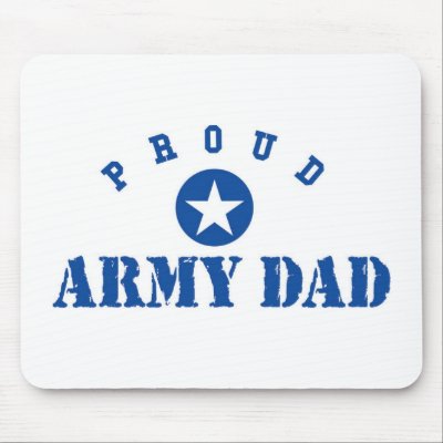 Proud Army Dad Mouse Pad by trophyhouse