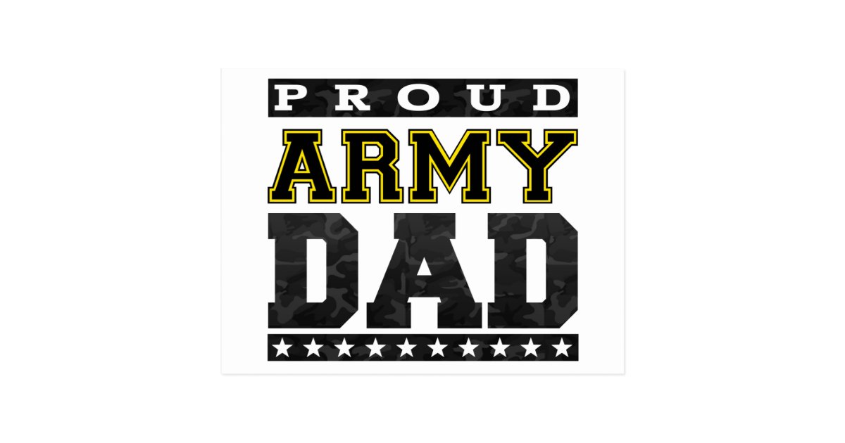 Proud Army Dad Postcard | Zazzle