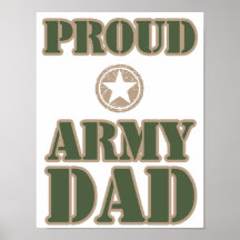 Proud Army Dad Poster