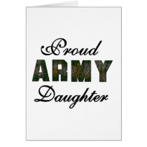Proud Army Daughter cards