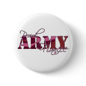 Proud Army Fiancee Button by designsbyrenie Proud Army Fiancee Button