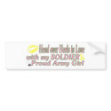 Proud Army Girl bumper stickers by ArmyBratForLife Proud Army Girl bumper stickers