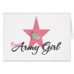 Proud Army Girl Greeting Card