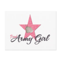 Proud Army Girl Postcard