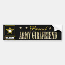 Proud Army Girlfriend Bumper Sticker