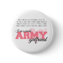 Proud Army Girlfriend Pinback Button