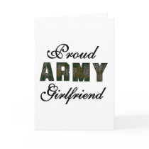 Proud Army Girlfriend Greeting Cards