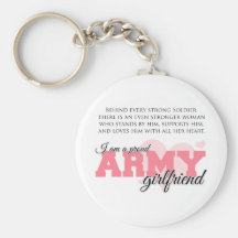 Proud Army Girlfriend Key Chains