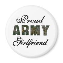 Proud Army Girlfriend magnets by USAmilitary Proud Army Girlfriend magnets