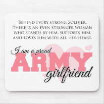 Proud Army Girlfriend Mouse Pads