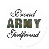 Proud Army Girlfriend stickers by USAmilitary Proud Army Girlfriend stickers